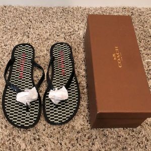 Coach Jelly Flip Flops size 7